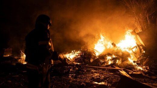 Новини України - У Запоріжжі через атаку сталася пожежа