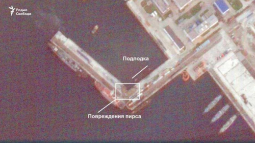 Новини України - Ураження субмарини РФ: з'явилися знімки з космосу